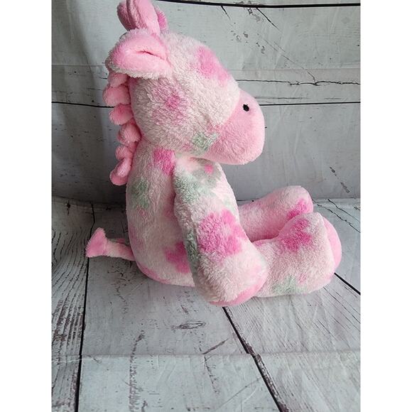 Baby Essential Pink Giraffe Floral Design Stuffed Animal Plush 16 Inch - Picture 5 of 9